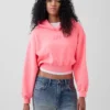 Bluza z kapturem Vintagesoft Oversized Crop Logo