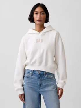 Bluza z kapturem Vintagesoft Oversized Crop Logo