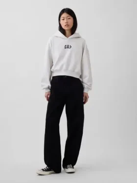 Bluza z kapturem Vintagesoft Oversized Crop Logo
