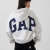 Bluza z kapturem Vintagesoft Oversized Crop Logo