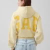 Bluza z kapturem Vintagesoft Oversized Crop Logo