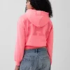 Bluza z kapturem Vintagesoft Oversized Crop Logo