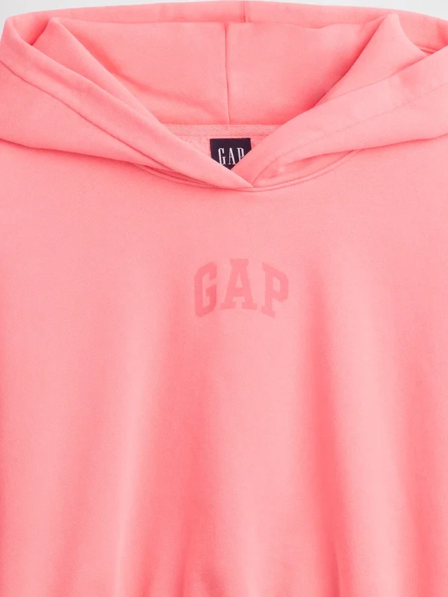 Bluza z kapturem Vintagesoft Oversized Crop Logo