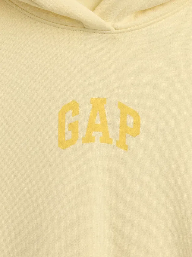 Bluza z kapturem Vintagesoft Oversized Crop Logo