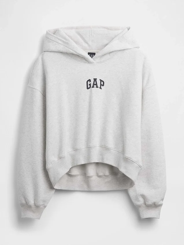Bluza z kapturem Vintagesoft Oversized Crop Logo