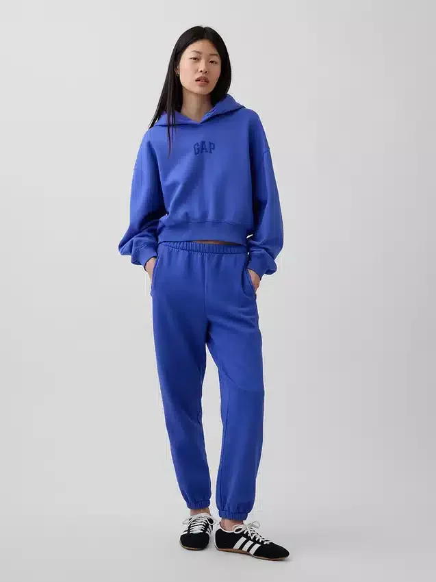 Bluza z kapturem Vintagesoft Oversized Crop Logo