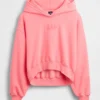 Bluza z kapturem Vintagesoft Oversized Crop Logo