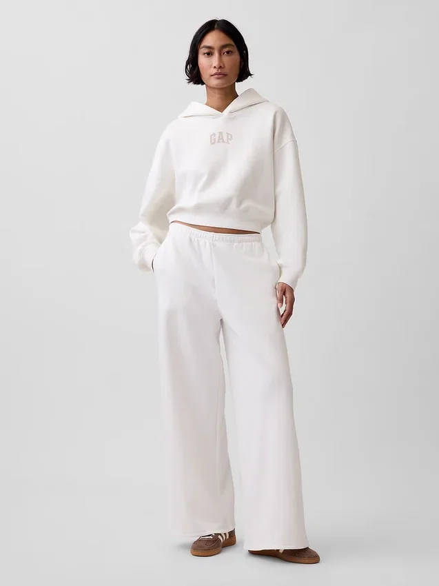 Bluza z kapturem Vintagesoft Oversized Crop Logo