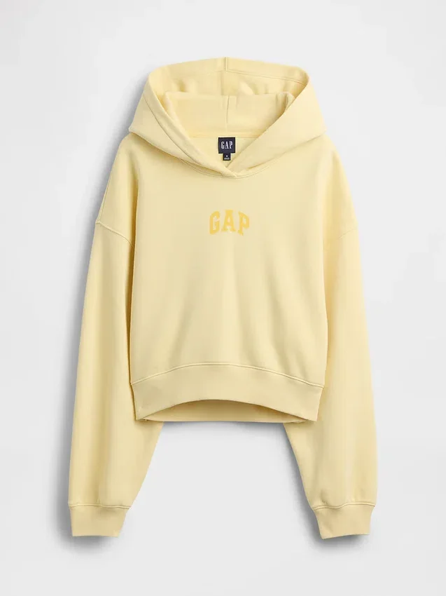 Bluza z kapturem Vintagesoft Oversized Crop Logo