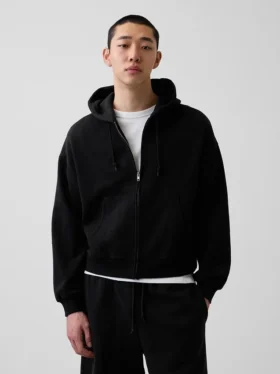 Bluza z kapturem Vintagesoft Oversized Crop Zip