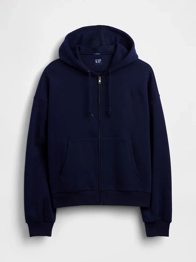 Bluza z kapturem Vintagesoft Oversized Crop Zip
