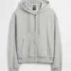 Bluza z kapturem Vintagesoft Oversized Crop Zip