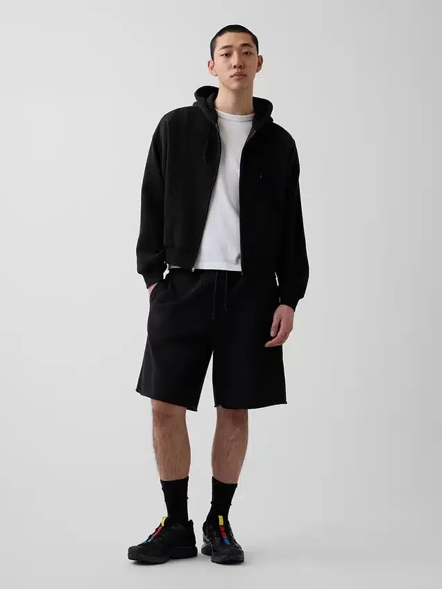 Bluza z kapturem Vintagesoft Oversized Crop Zip