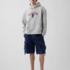 Bluza z kapturem Vintagesoft Oversized z logo Americana