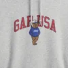 Bluza z kapturem Vintagesoft Oversized z logo Americana