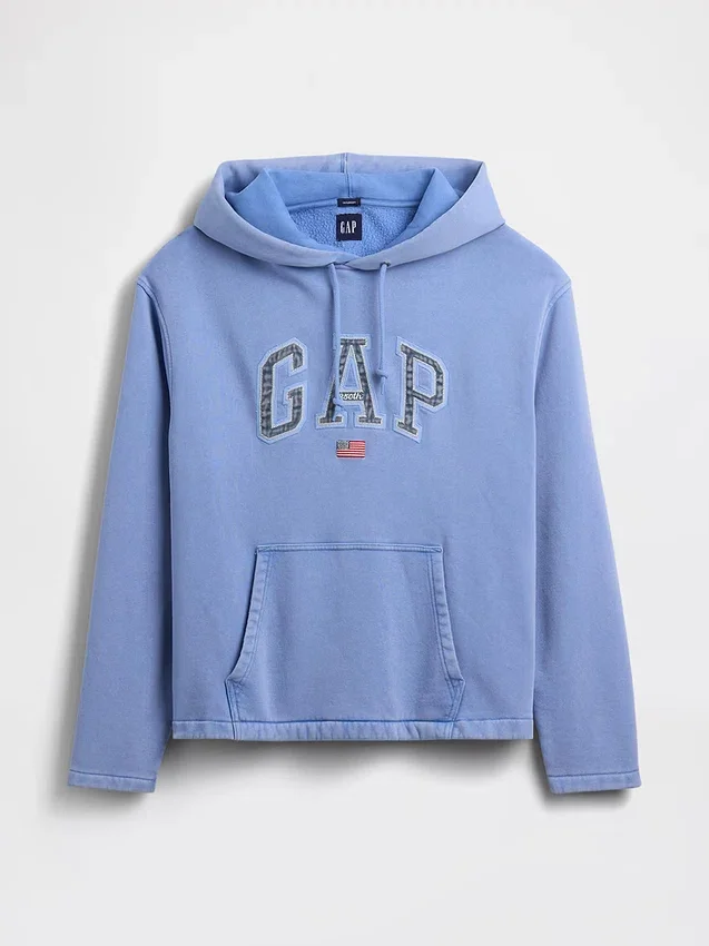 Bluza z kapturem Vintagesoft Oversized z logo Americana