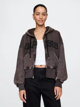 Bluza z kapturem Vintagesoft Wedge Zip