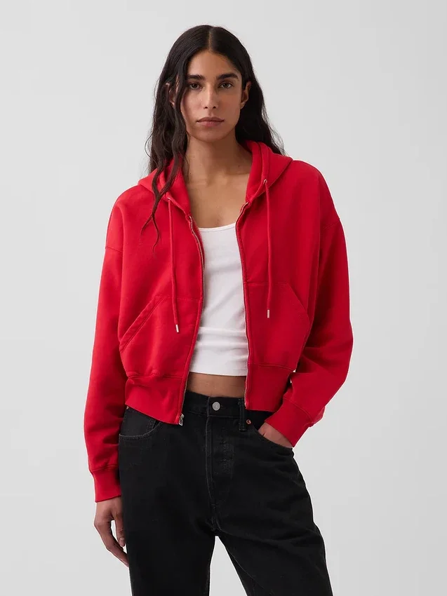 Bluza z kapturem Vintagesoft Wedge Zip