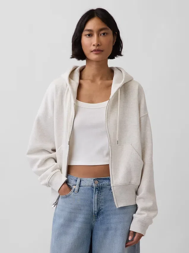 Bluza z kapturem Vintagesoft Wedge Zip