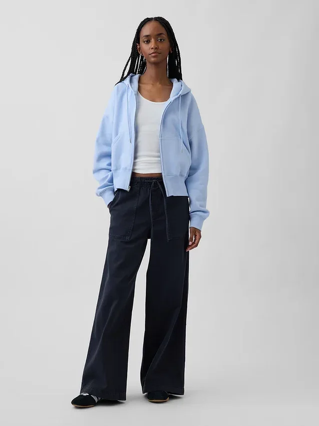 Bluza z kapturem Vintagesoft Wedge Zip