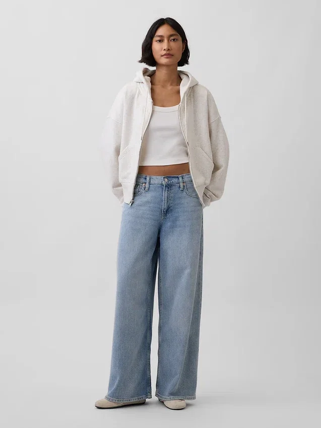 Bluza z kapturem Vintagesoft Wedge Zip