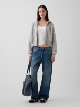 Bluza z kapturem Vintagesoft Wedge Zip