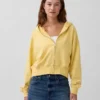 Bluza z kapturem z miękkiej dzianiny frotte „Vintage”