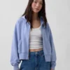 Bluza z kapturem z miękkiej dzianiny frotte „Vintage”