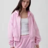 Bluza z kapturem z miękkiej dzianiny frotte „Vintage”