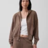 Bluza z kapturem z miękkiej dzianiny frotte „Vintage”