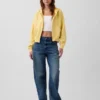 Bluza z kapturem z miękkiej dzianiny frotte „Vintage”