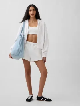 Bluza z kapturem z miękkiej dzianiny frotte „Vintage”