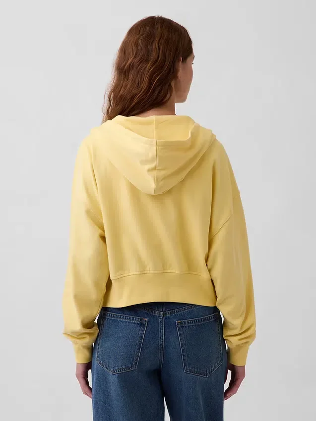 Bluza z kapturem z miękkiej dzianiny frotte „Vintage”