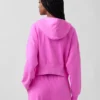 Bluza z kapturem z miękkiej dzianiny frotte „Vintage”