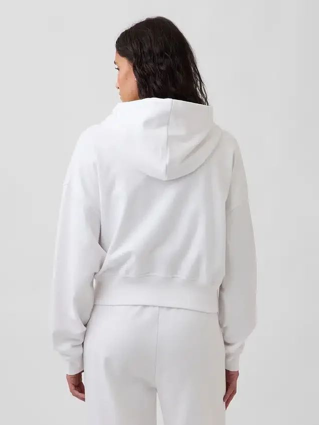 Bluza z kapturem z miękkiej dzianiny frotte „Vintage”