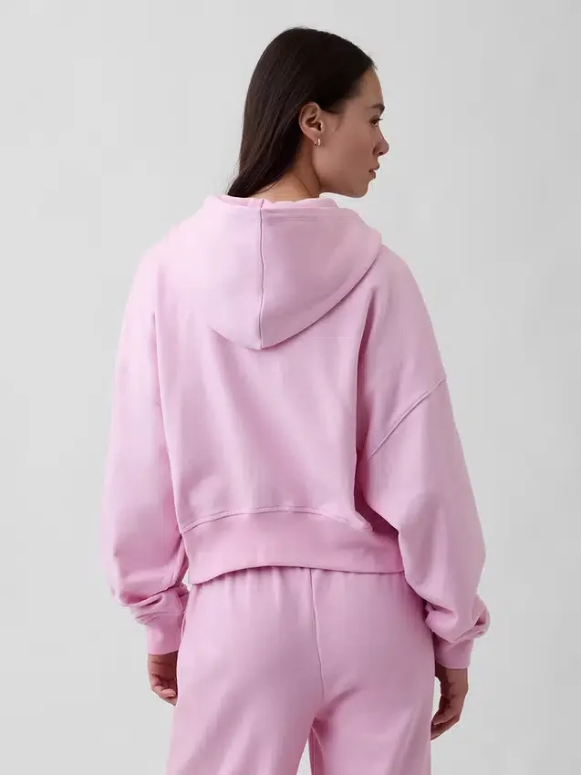 Bluza z kapturem z miękkiej dzianiny frotte „Vintage”