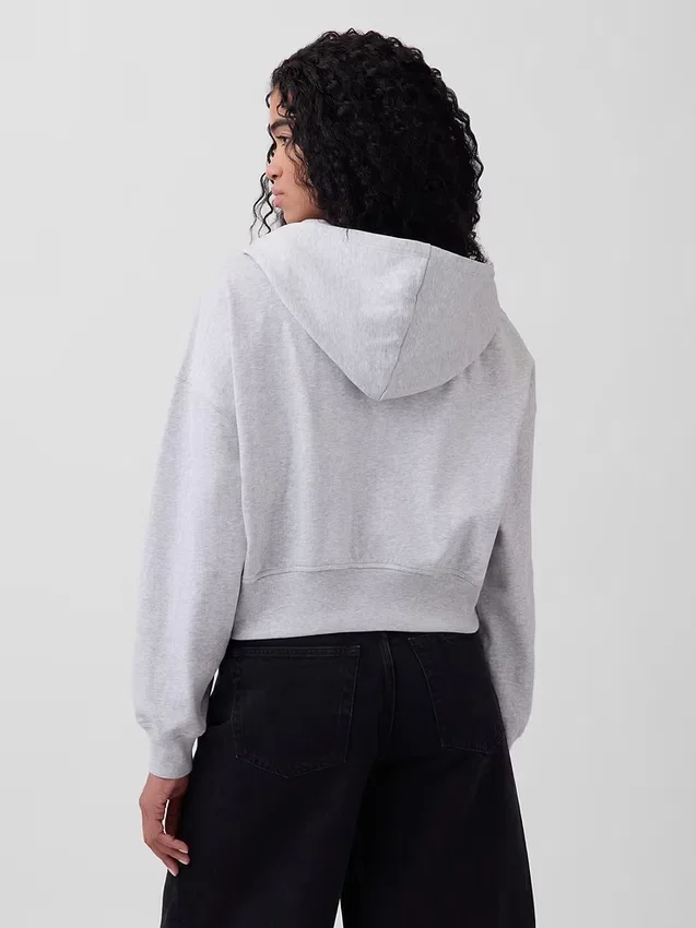 Bluza z kapturem z miękkiej dzianiny frotte „Vintage”