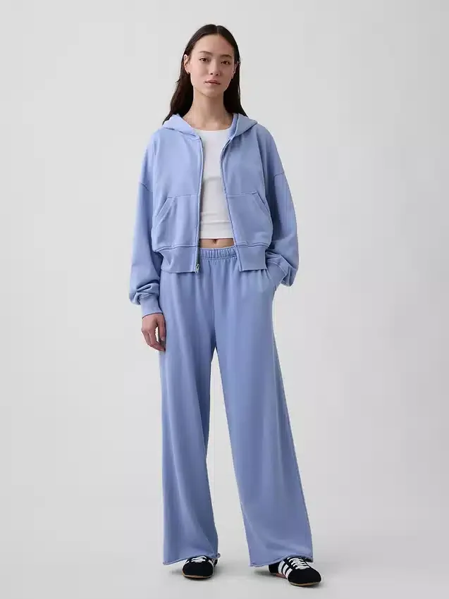 Bluza z kapturem z miękkiej dzianiny frotte „Vintage”