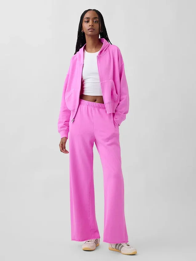 Bluza z kapturem z miękkiej dzianiny frotte „Vintage”
