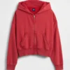 Bluza z kapturem z miękkiej dzianiny frotte „Vintage”
