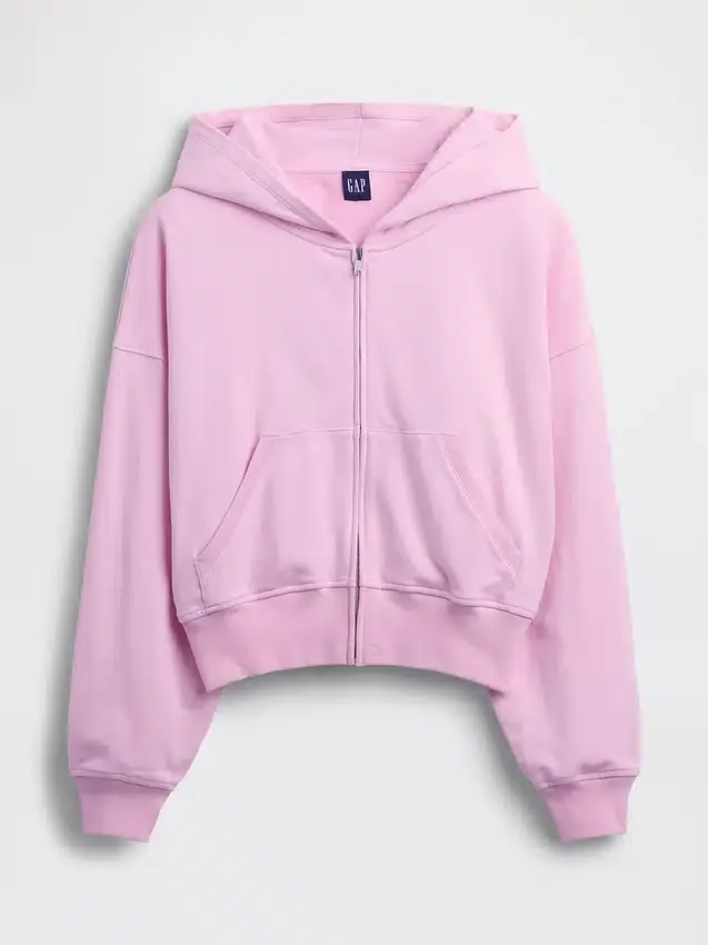 Bluza z kapturem z miękkiej dzianiny frotte „Vintage”