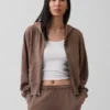 Bluza z kapturem z miękkiej dzianiny frotte „Vintage”