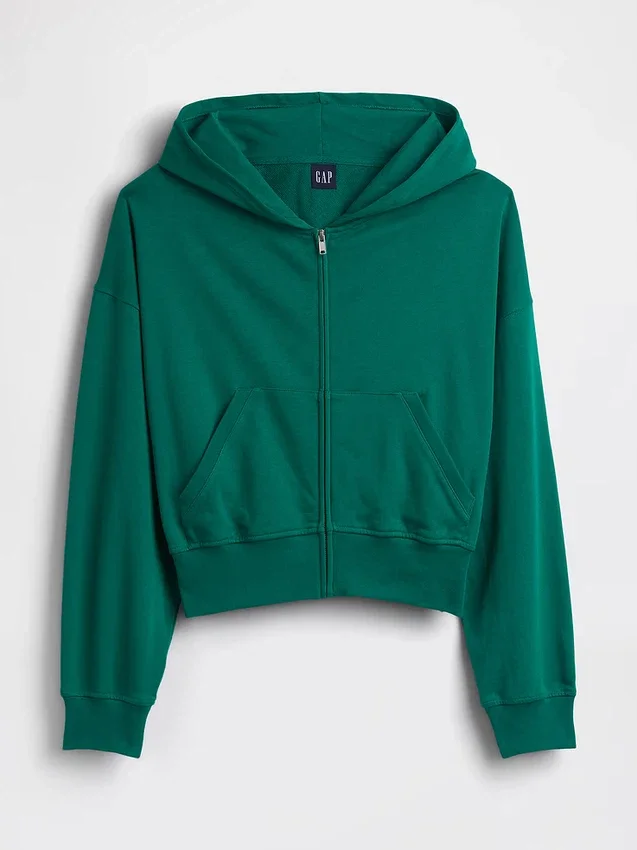 Bluza z kapturem z miękkiej dzianiny frotte „Vintage”