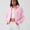 Bluza z kapturem z miękkiej frotte Vintagesoft, oversize, z zamkiem i klinowym krojem
