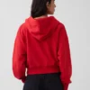 Bluza z kapturem z miękkiej frotte Vintagesoft, oversize, z zamkiem i klinowym krojem