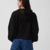 Bluza z kapturem z miękkiej frotte Vintagesoft, oversize, z zamkiem i klinowym krojem