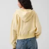 Bluza z kapturem z miękkiej frotte Vintagesoft, oversize, z zamkiem i klinowym krojem