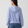 Bluza z kapturem z miękkiej frotte Vintagesoft, oversize, z zamkiem i klinowym krojem