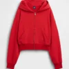 Bluza z kapturem z miękkiej frotte Vintagesoft, oversize, z zamkiem i klinowym krojem