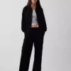 Bluza z kapturem z miękkiej frotte Vintagesoft, oversize, z zamkiem i klinowym krojem